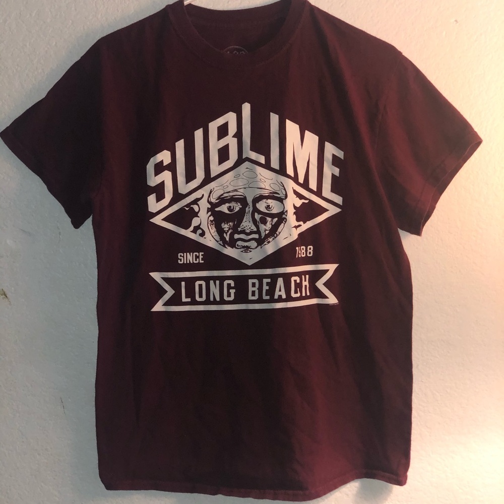Burgundy sublime t shirt
